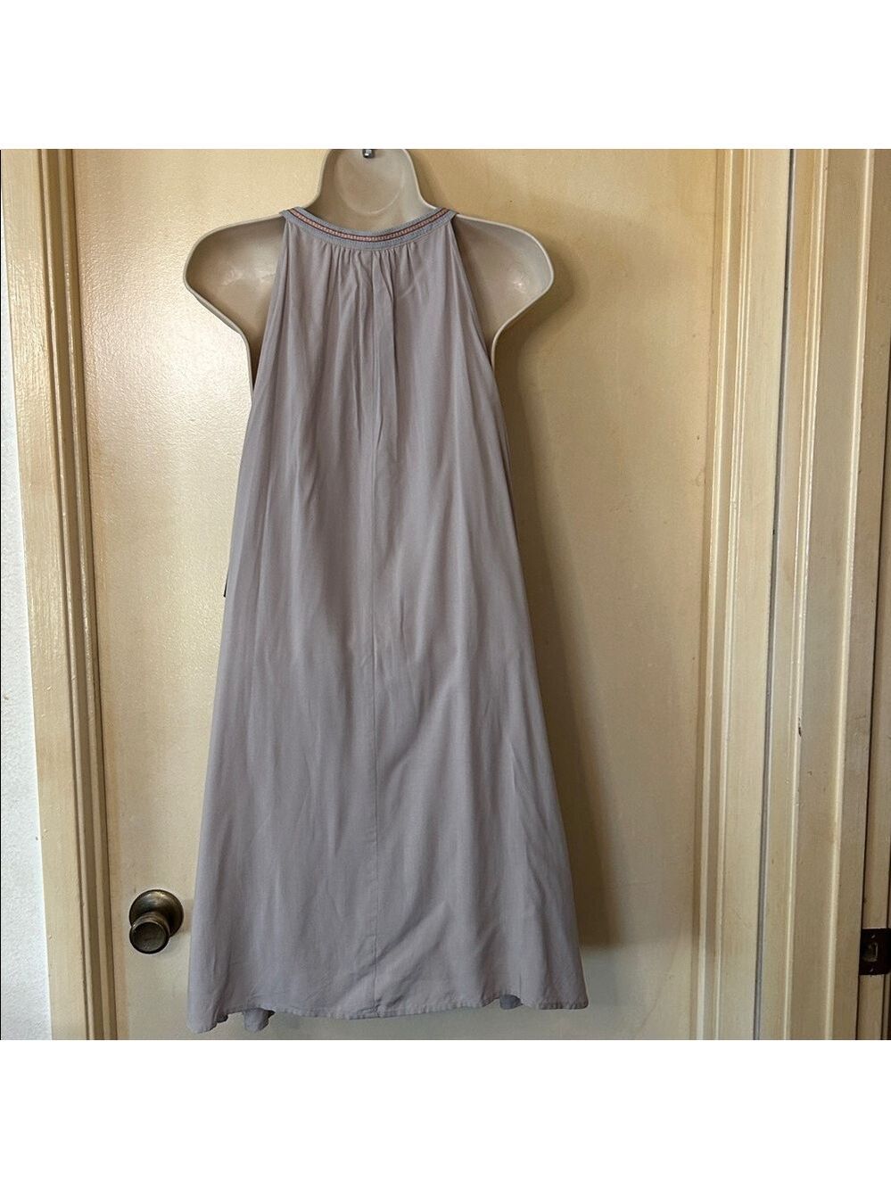 ANDREE BY UNIT Gray Dress with Multicolor Embroidery one size - Picture 7 of 10